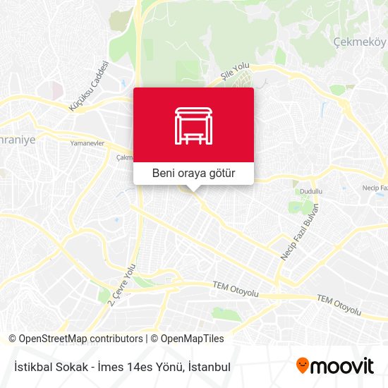 İstikbal Sokak - İmes 14es Yönü harita