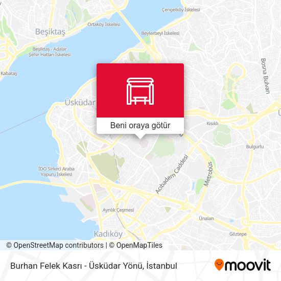 Burhan Felek Kasrı - Üsküdar Yönü harita