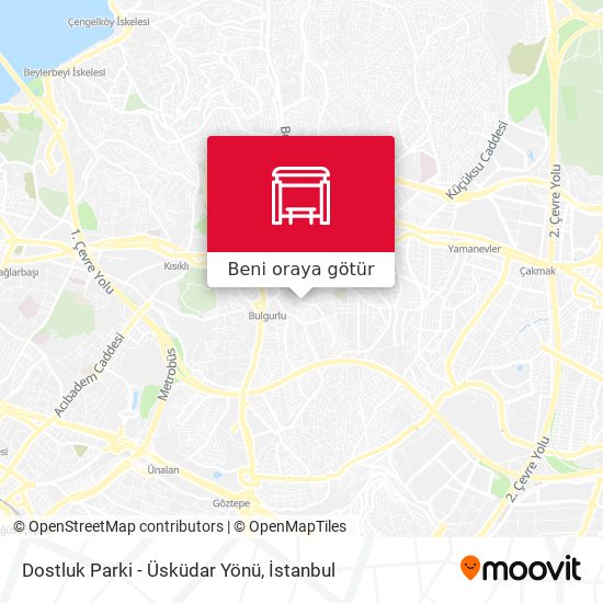 Dostluk Parki - Üsküdar Yönü harita