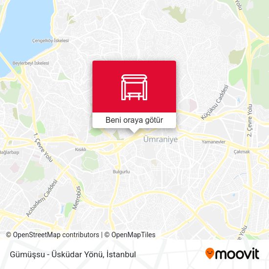 Gümüşsu - Üsküdar Yönü harita
