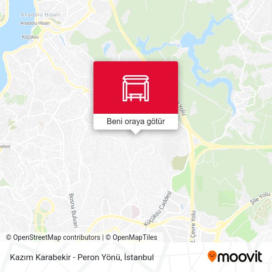 Kazım Karabekir - Peron Yönü harita