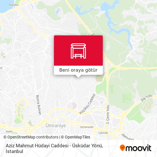 Aziz Mahmut Hüdayi Caddesi - Üsküdar Yönü harita
