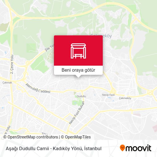 Aşağı Dudullu Camii - Kadıköy Yönü harita