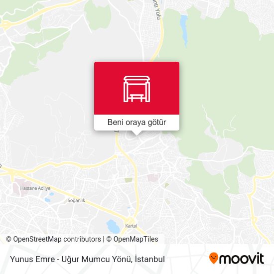 Yunus Emre - Uğur Mumcu Yönü harita