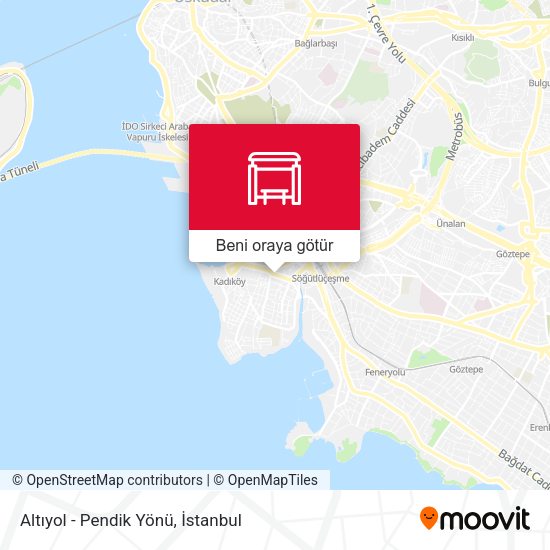 Altıyol - Pendik Yönü harita