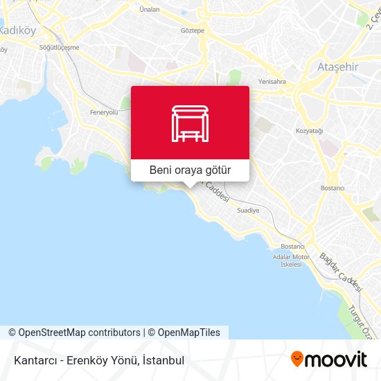 Kantarcı - Erenköy Yönü harita