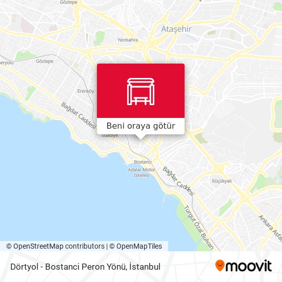 Dörtyol - Bostanci Peron Yönü harita