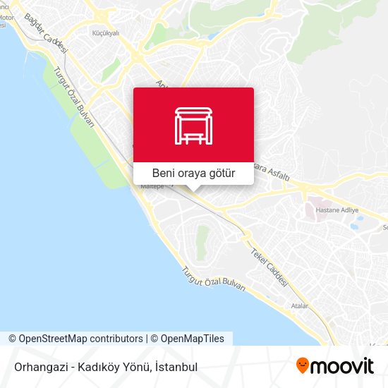 Orhangazi - Kadıköy Yönü harita