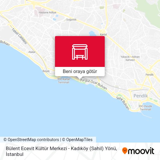 Bülent Ecevit Kültür Merkezi - Kadıköy (Sahil) Yönü harita