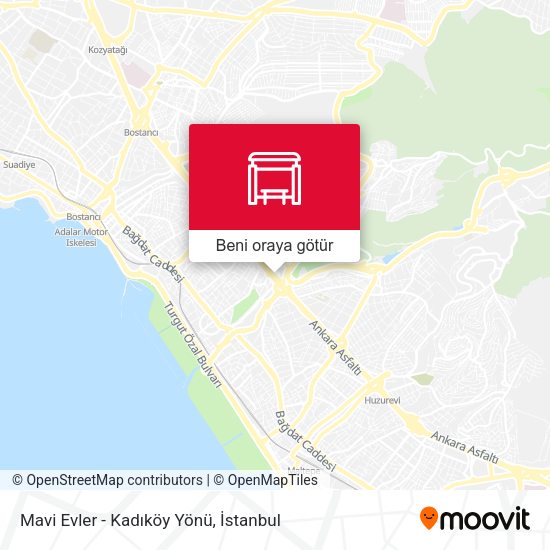 Mavi Evler - Kadıköy Yönü harita