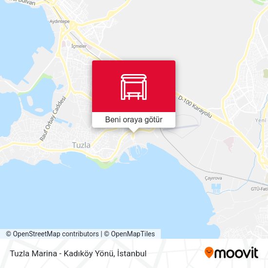 Tuzla Marina - Kadıköy Yönü harita