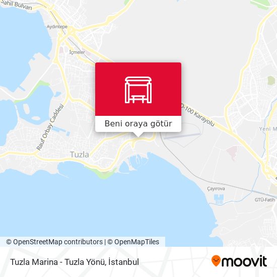 Tuzla Marina - Tuzla Yönü harita
