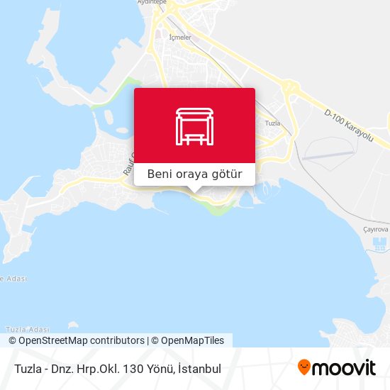 Tuzla - Dnz. Hrp.Okl. 130 Yönü harita