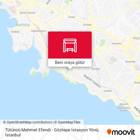 Tütüncü Mehmet Efendi - Göztepe İstasyon Yönü harita