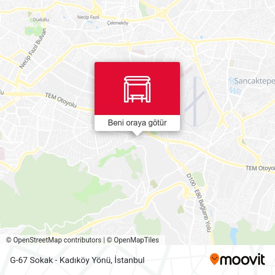 G-67 Sokak - Kadıköy Yönü harita