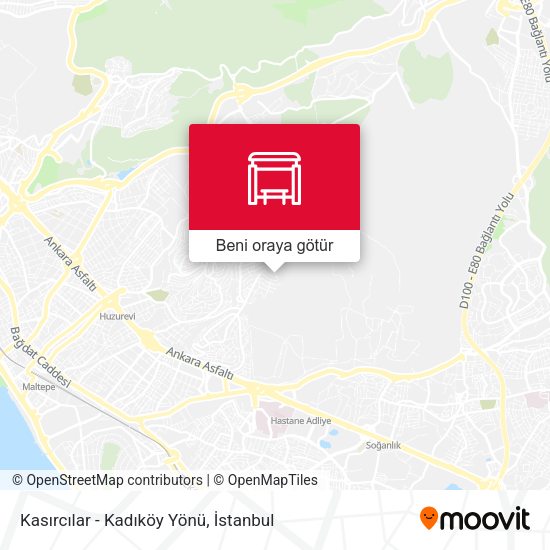 Kasırcılar - Kadıköy Yönü harita