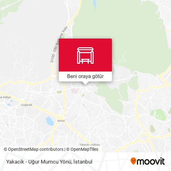 Yakacik - Uğur Mumcu Yönü harita