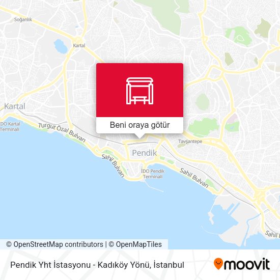 Pendik Yht İstasyonu - Kadıköy Yönü harita