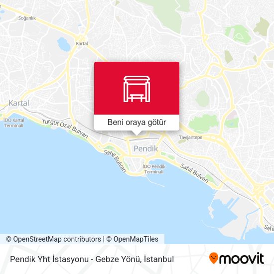 Pendik Yht İstasyonu - Gebze Yönü harita