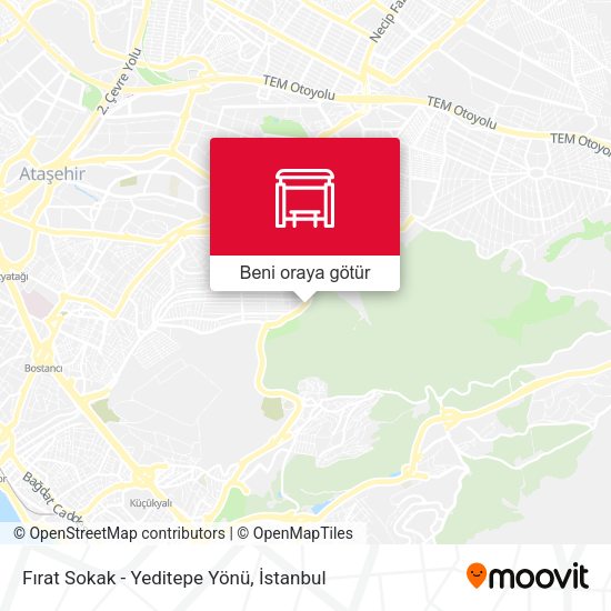 Fırat Sokak - Yeditepe Yönü harita