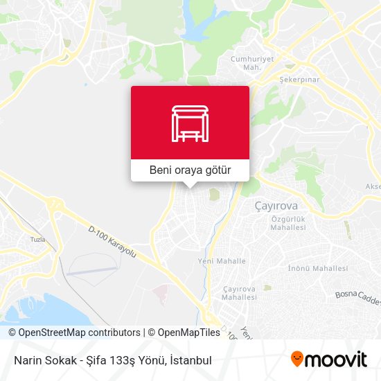 Narin Sokak - Şifa 133ş Yönü harita