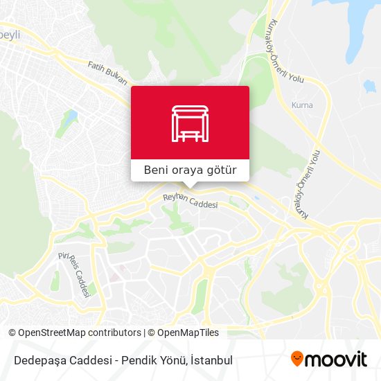Dedepaşa Caddesi - Pendik Yönü harita