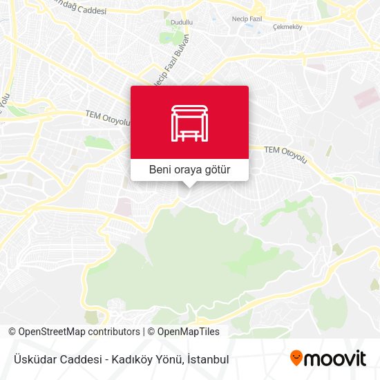 Üsküdar Caddesi - Kadıköy Yönü harita