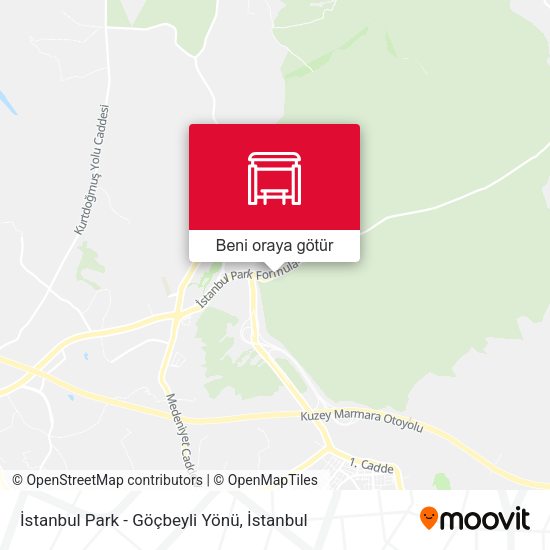 İstanbul Park - Göçbeyli Yönü harita