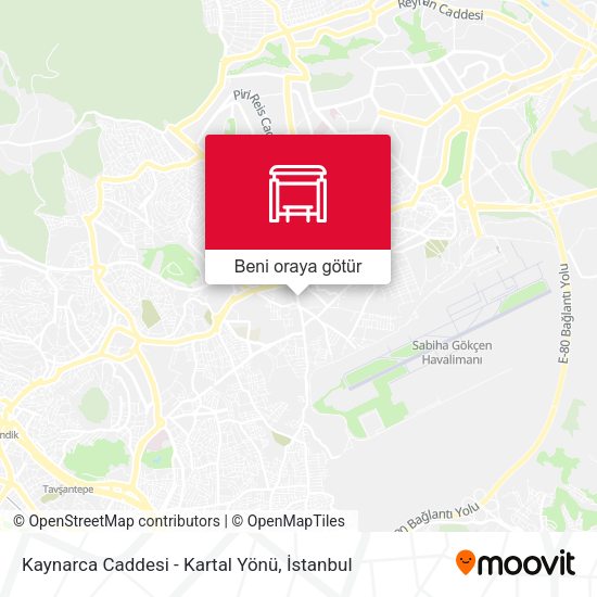 Kaynarca Caddesi - Kartal Yönü harita