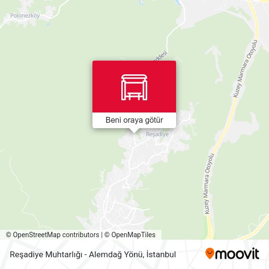 Reşadiye Muhtarlığı - Alemdağ Yönü harita