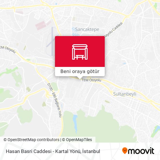 Hasan Basri Caddesi - Kartal Yönü harita