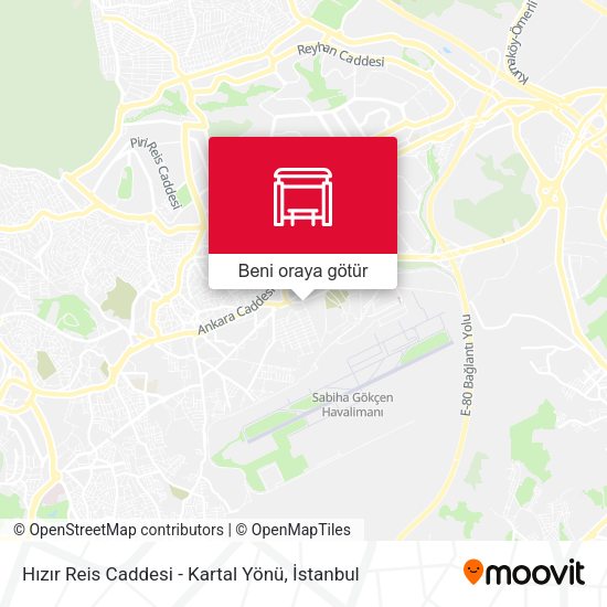 Hızır Reis Caddesi - Kartal Yönü harita
