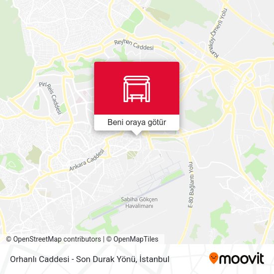 Orhanlı Caddesi - Son Durak Yönü harita