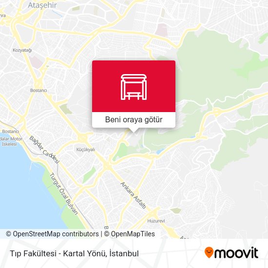 Tıp Fakültesi - Kartal Yönü harita