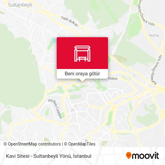 Kavi Sitesi - Sultanbeyli Yönü harita