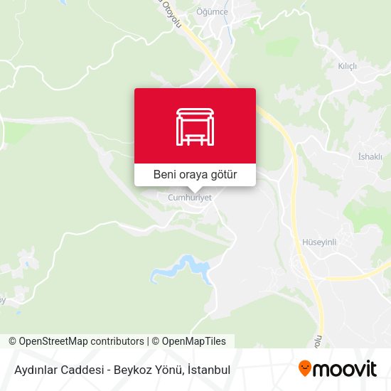 Aydınlar Caddesi - Beykoz Yönü harita