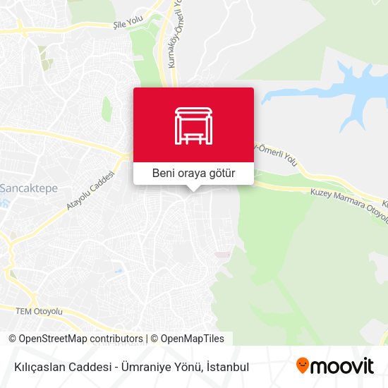 Kılıçaslan Caddesi - Ümraniye Yönü harita