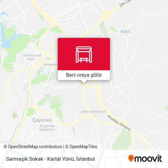 Sarmaşık Sokak - Kartal Yönü harita