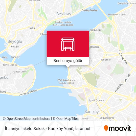 İhsaniye İskele Sokak - Kadıköy Yönü harita