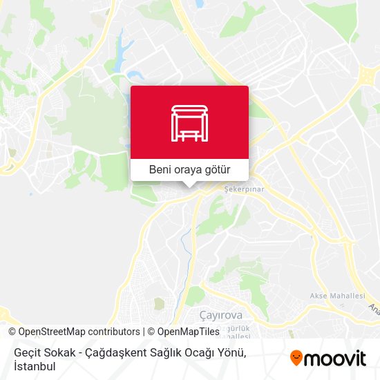 Geçit Sokak - Çağdaşkent Sağlık Ocağı Yönü harita