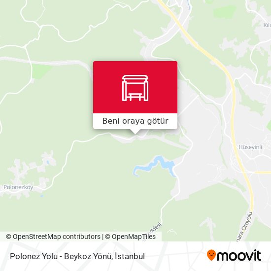 Polonez Yolu - Beykoz Yönü harita
