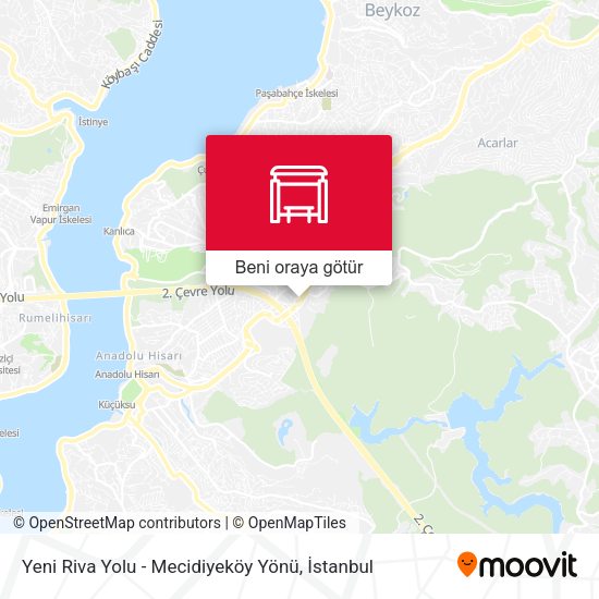 Yeni Riva Yolu - Mecidiyeköy Yönü harita