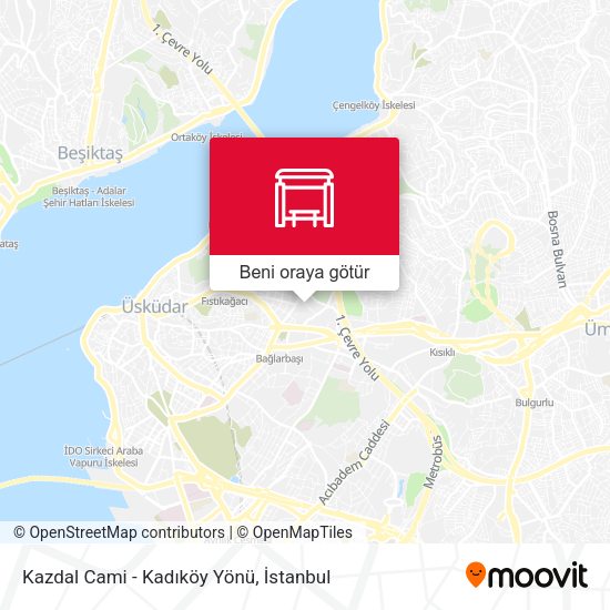 Kazdal Cami - Kadıköy Yönü harita