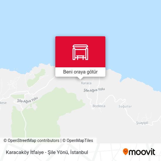 Karacaköy İtfaiye - Şile Yönü harita