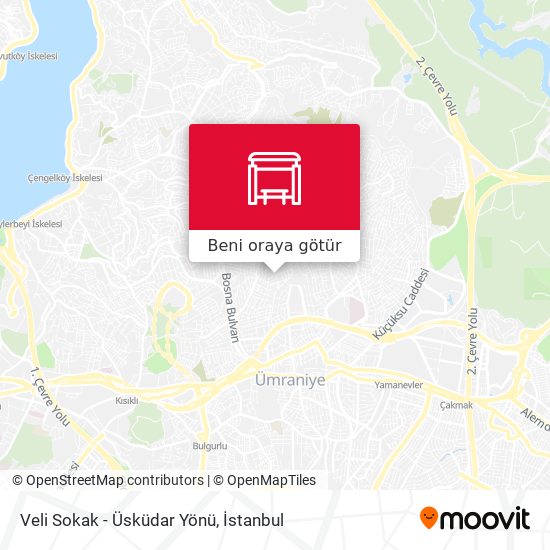 Veli Sokak - Üsküdar Yönü harita