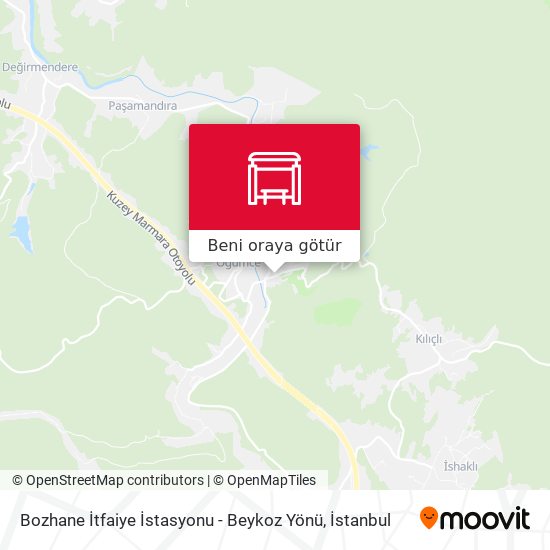 Bozhane İtfaiye İstasyonu - Beykoz Yönü harita