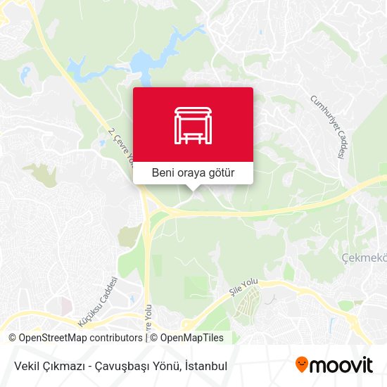 Vekil Çıkmazı - Çavuşbaşı Yönü harita