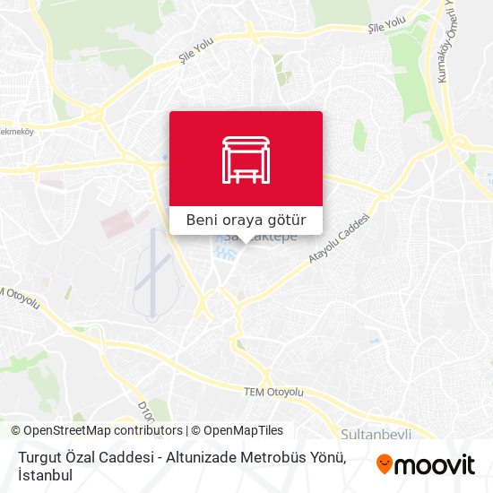 Turgut Özal Caddesi - Altunizade Metrobüs Yönü harita
