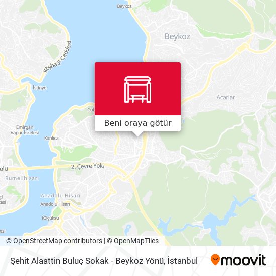 Şehit Alaattin Buluç Sokak - Beykoz Yönü harita