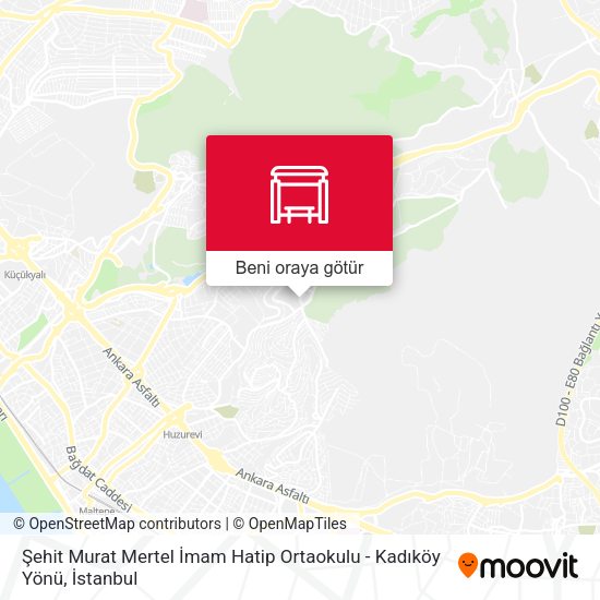 Şehit Murat Mertel İmam Hatip Ortaokulu - Kadıköy Yönü harita